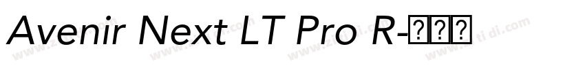 Avenir Next LT Pro R字体转换 Avenir Next LT Pro R字体转换